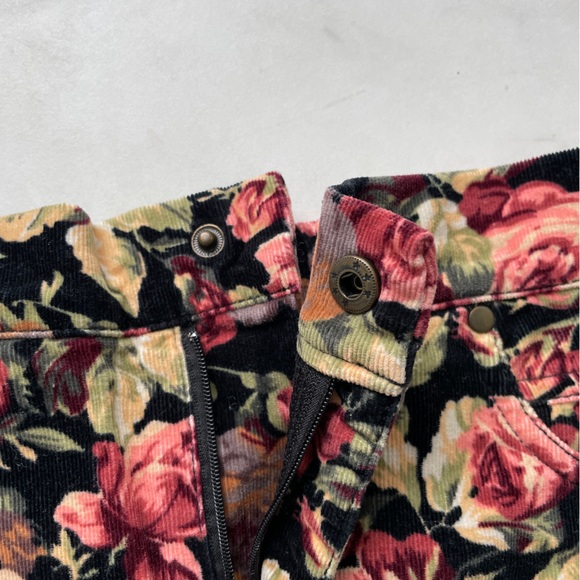 Topshop Floral Corduroy Mini Skirt - Picture 4 of 7